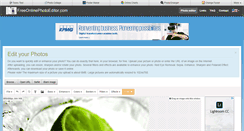 Desktop Screenshot of freeonlinephotoeditor.com