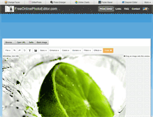 Tablet Screenshot of freeonlinephotoeditor.com
